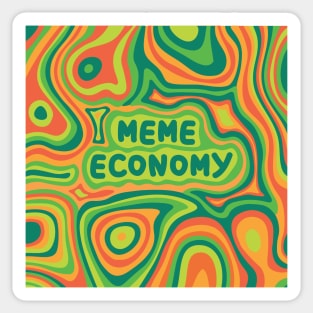 Meme Economy Green Sticker